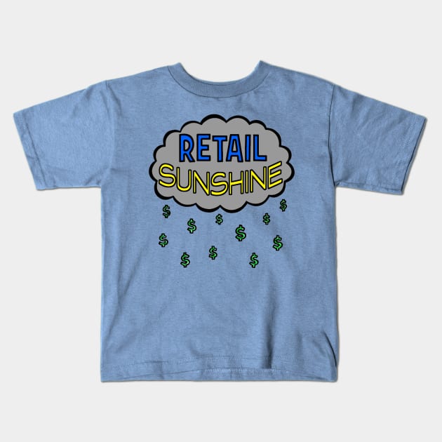 Retail Sunshine Logo Kids T-Shirt by philmachi